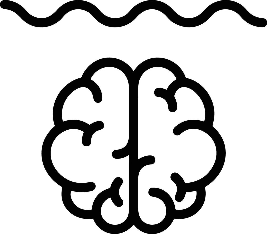 Brain idea symbol icon vector image. Illustration of the creative intelligence think design image. EPS 10