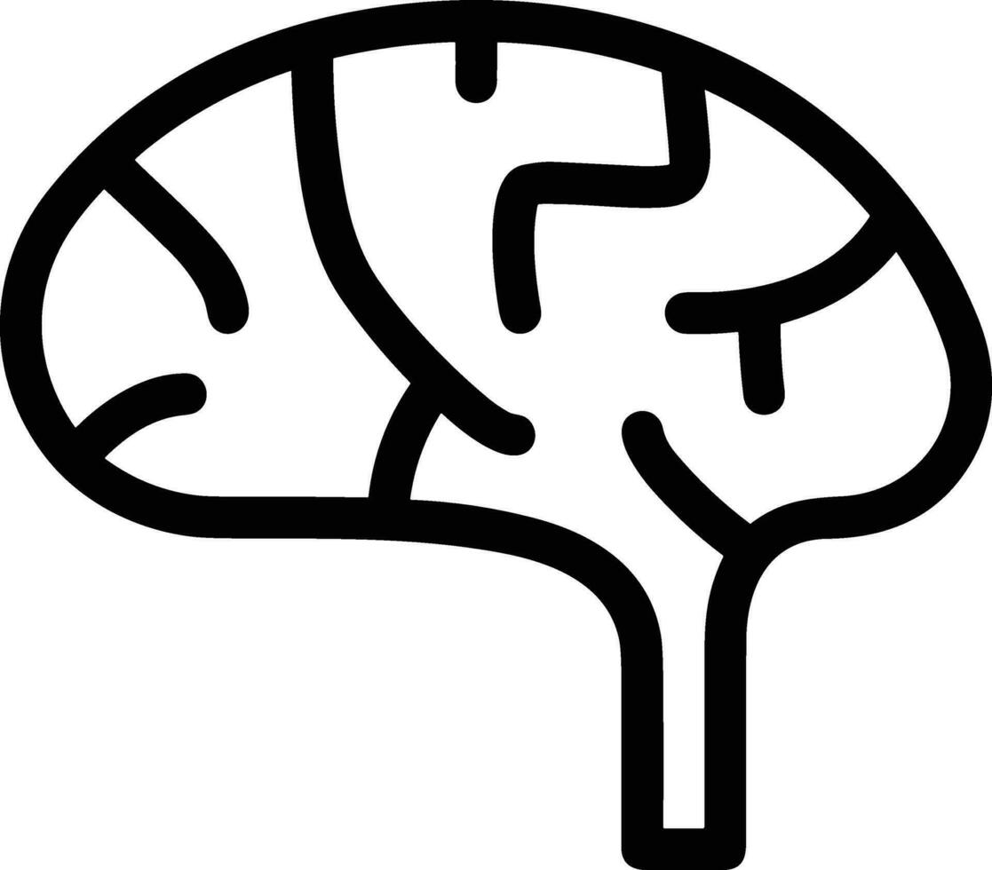 Brain idea symbol icon vector image. Illustration of the creative intelligence think design image. EPS 10