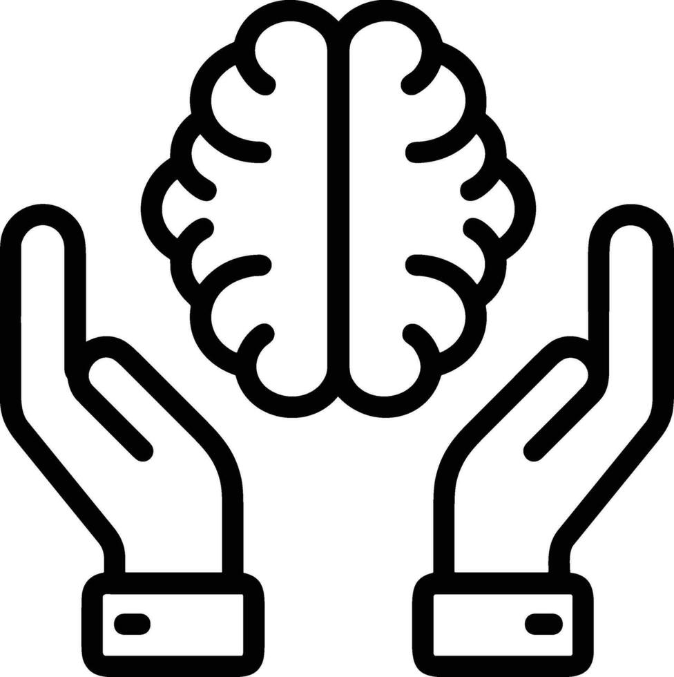 Brain idea symbol icon vector image. Illustration of the creative intelligence think design image. EPS 10