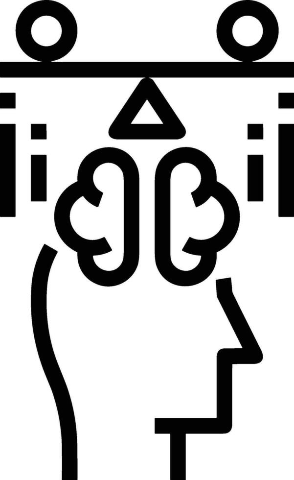 Brain idea symbol icon vector image. Illustration of the creative intelligence think design image. EPS 10