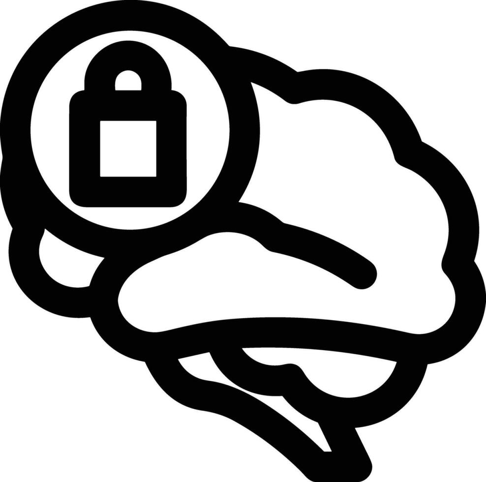 Brain idea symbol icon vector image. Illustration of the creative intelligence think design image. EPS 10