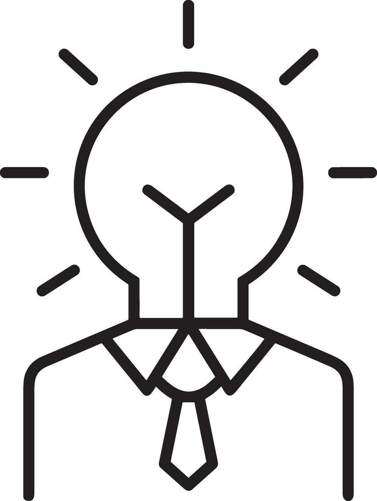 Brain idea symbol icon vector image. Illustration of the creative intelligence think design image. EPS 10