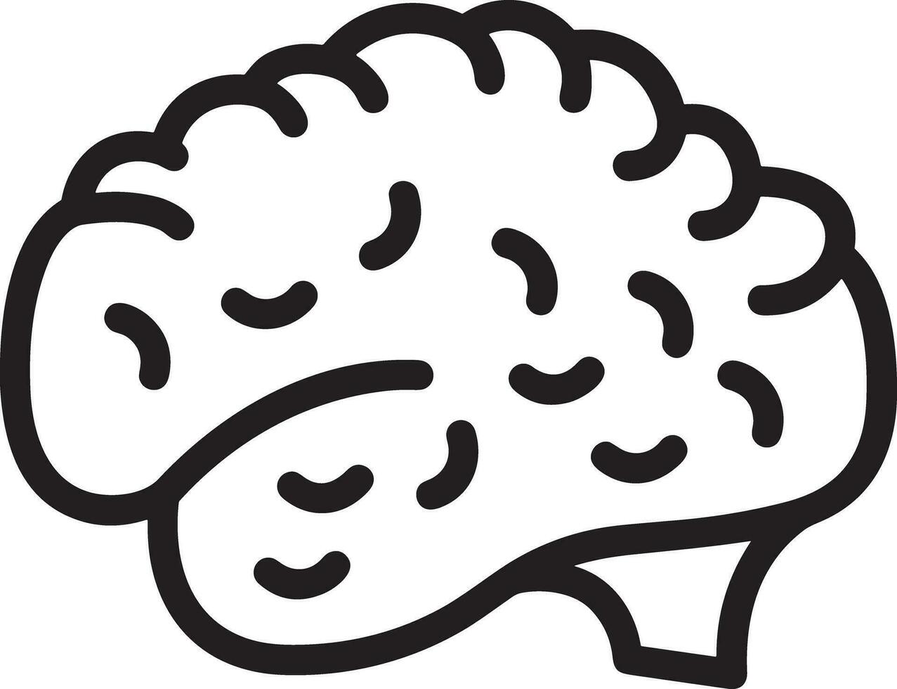 Brain idea symbol icon vector image. Illustration of the creative intelligence think design image. EPS 10