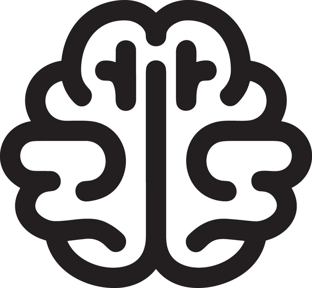 Brain idea symbol icon vector image. Illustration of the creative intelligence think design image. EPS 10