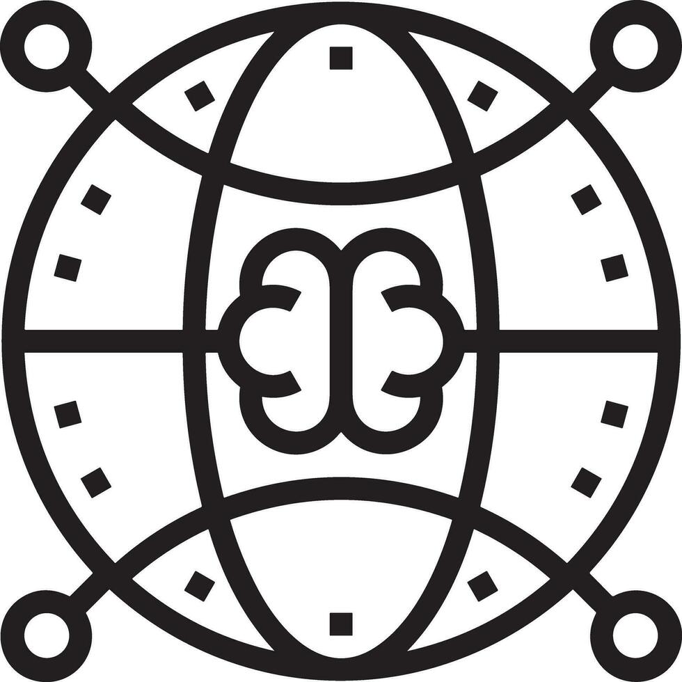 Brain idea symbol icon vector image. Illustration of the creative intelligence think design image. EPS 10