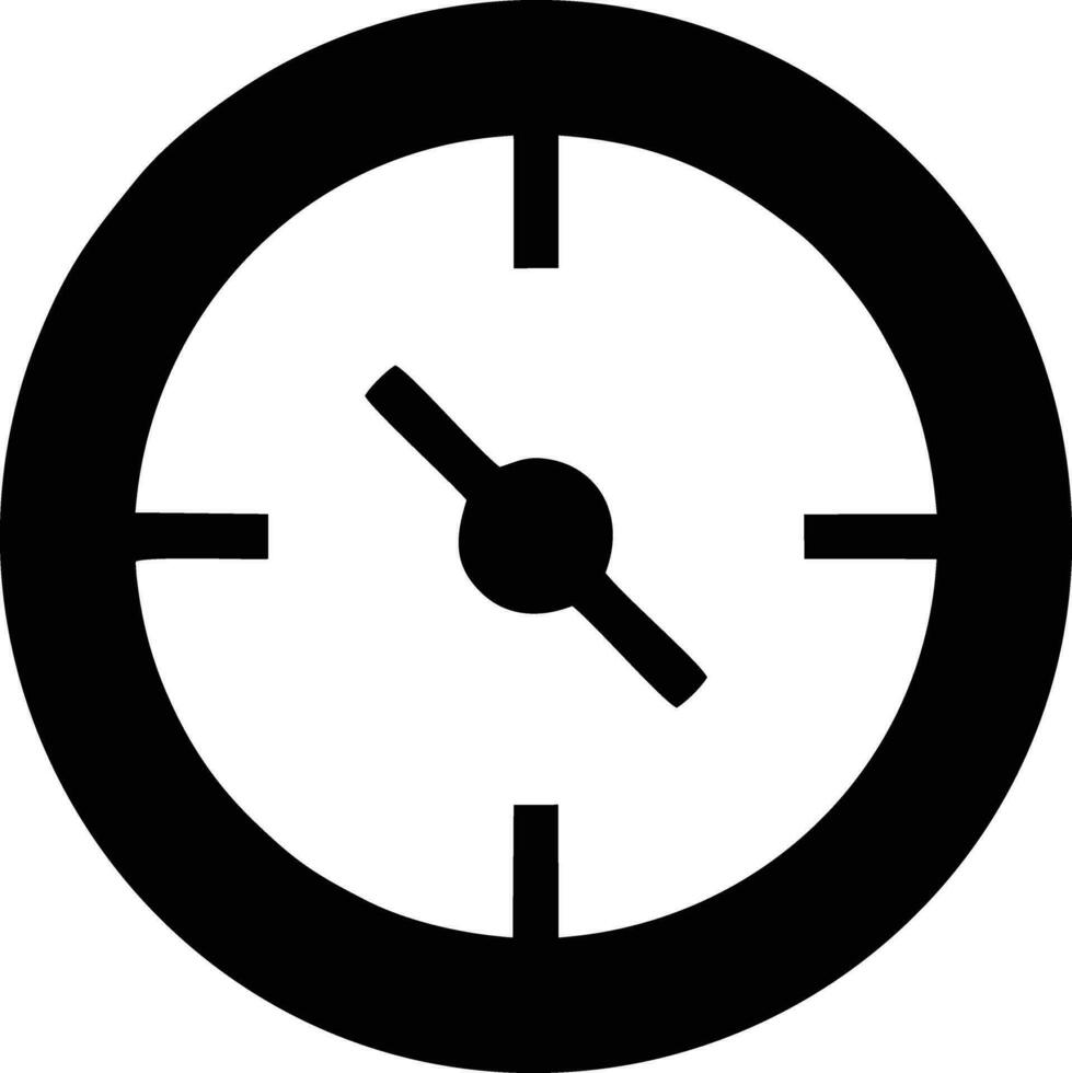 Clock icon symbol design image. Illustration of the alarm watch time isolated vector image. EPS 10