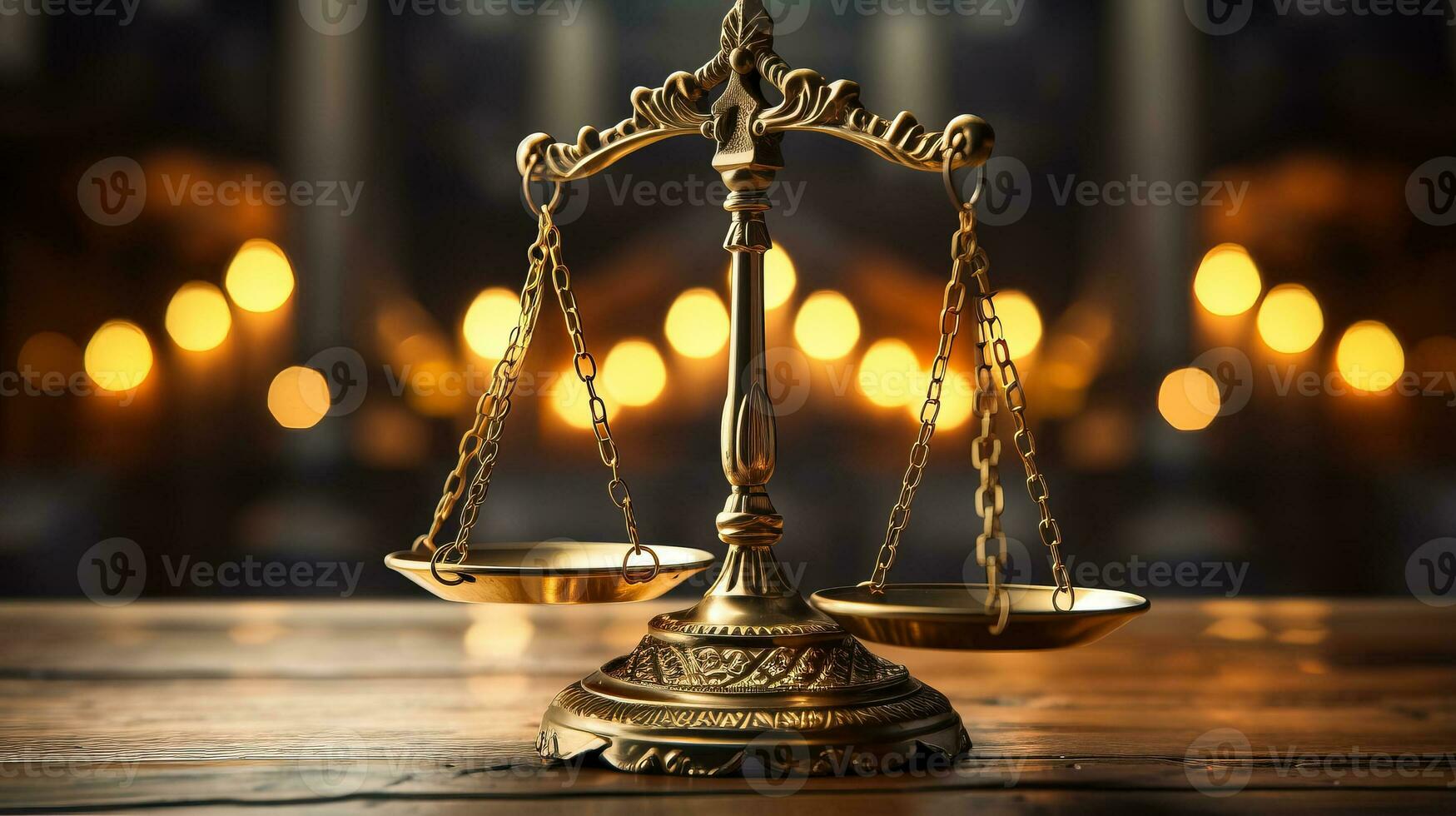 Close up on the scales of justice background with a place for text photo