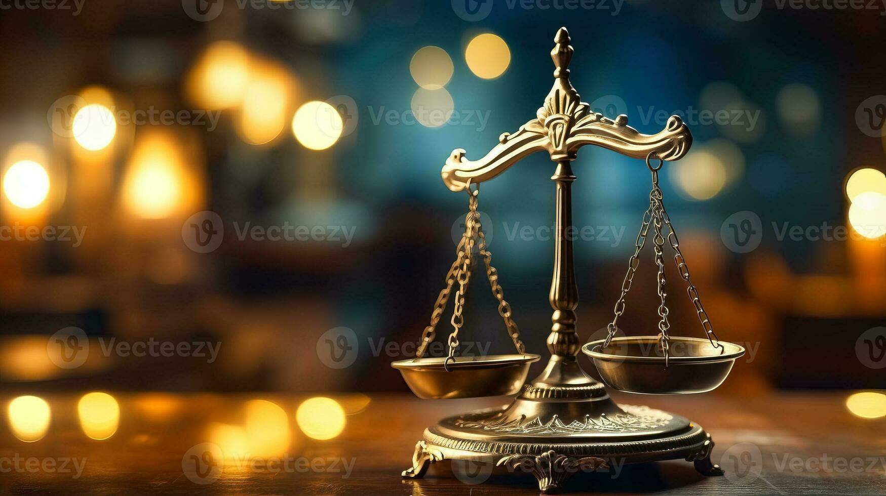 Close up on the scales of justice background with a place for text photo