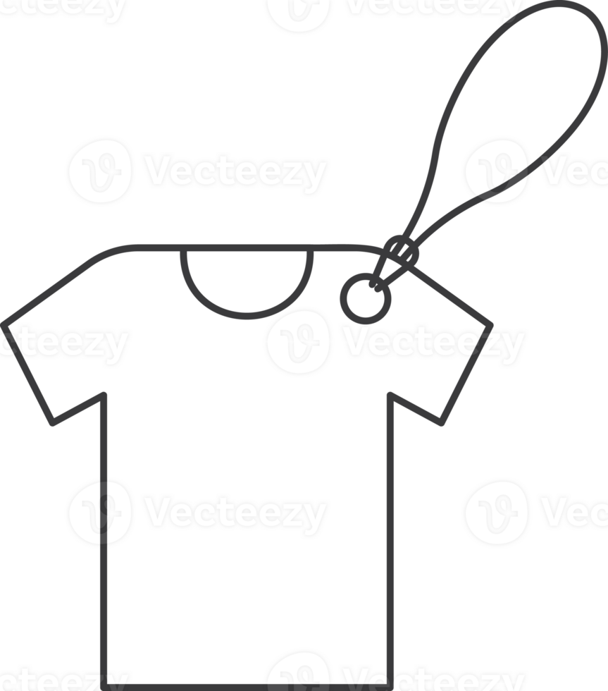 Price tag t-shirt label line icon png