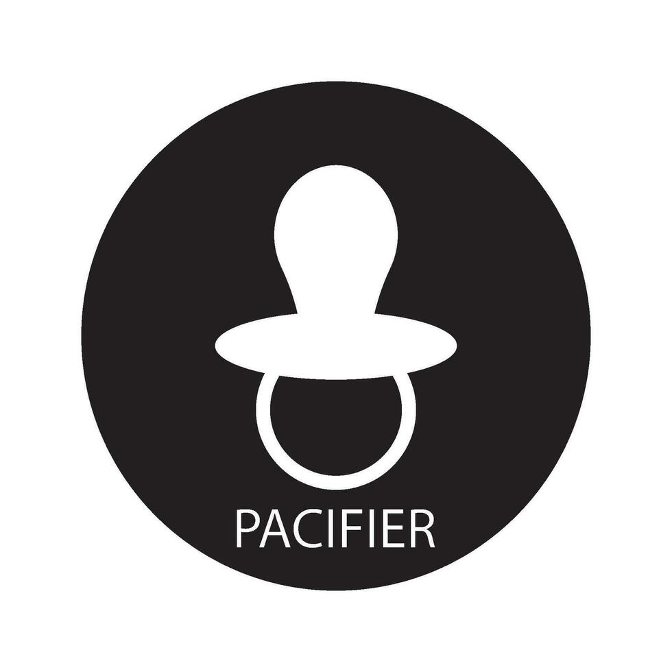 pacifier icon vector