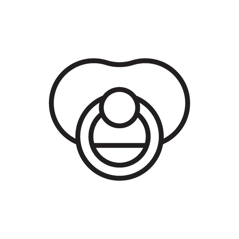 pacifier icon vector