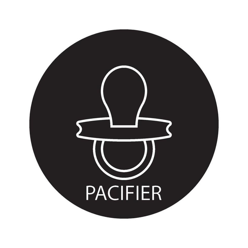 pacifier icon vector