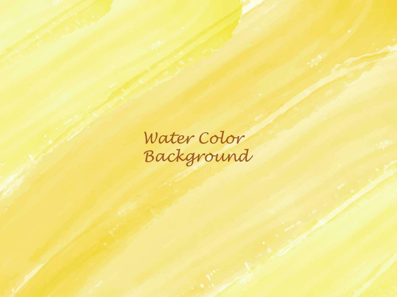 Yellow watercolor background backdrop vector