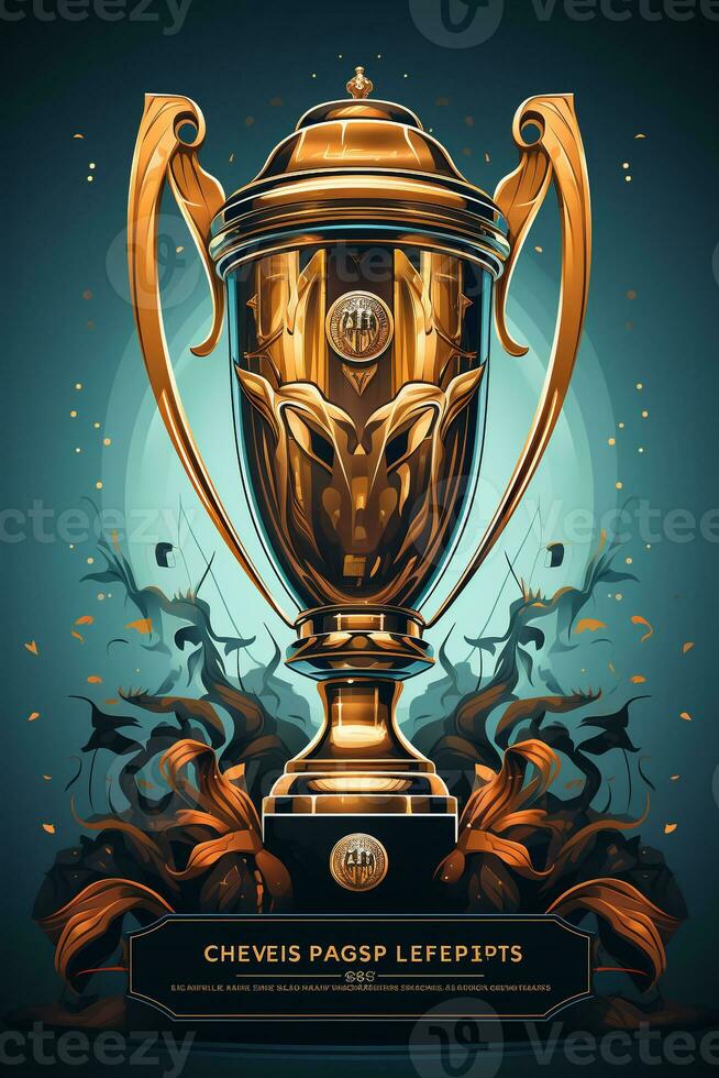champions league trophies photo