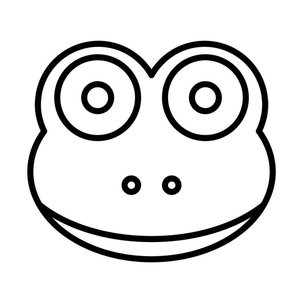frog icon, sign, symbol in line style vector