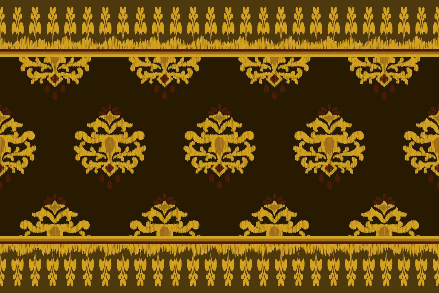 seamless ikat pattern. Design for carpet, wallpaper, clothing, wrapping, fabric, cover, textile vector