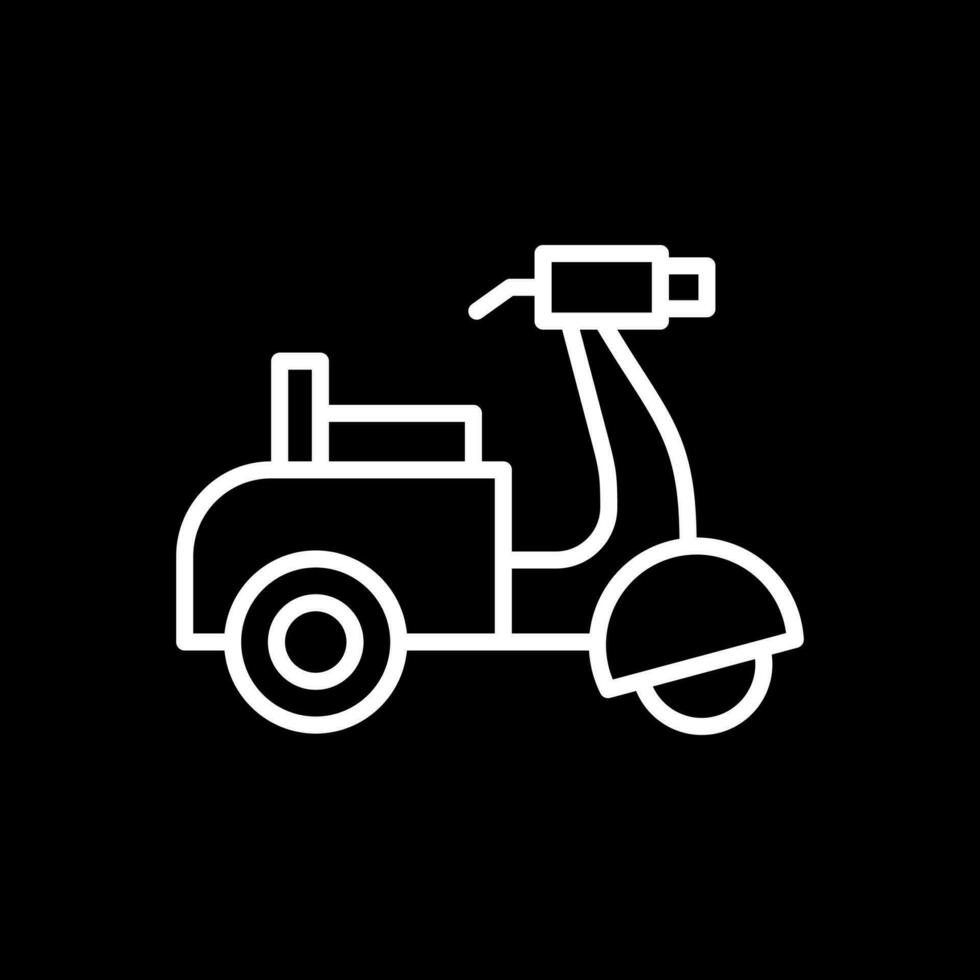 diseño de icono de vector de scooter