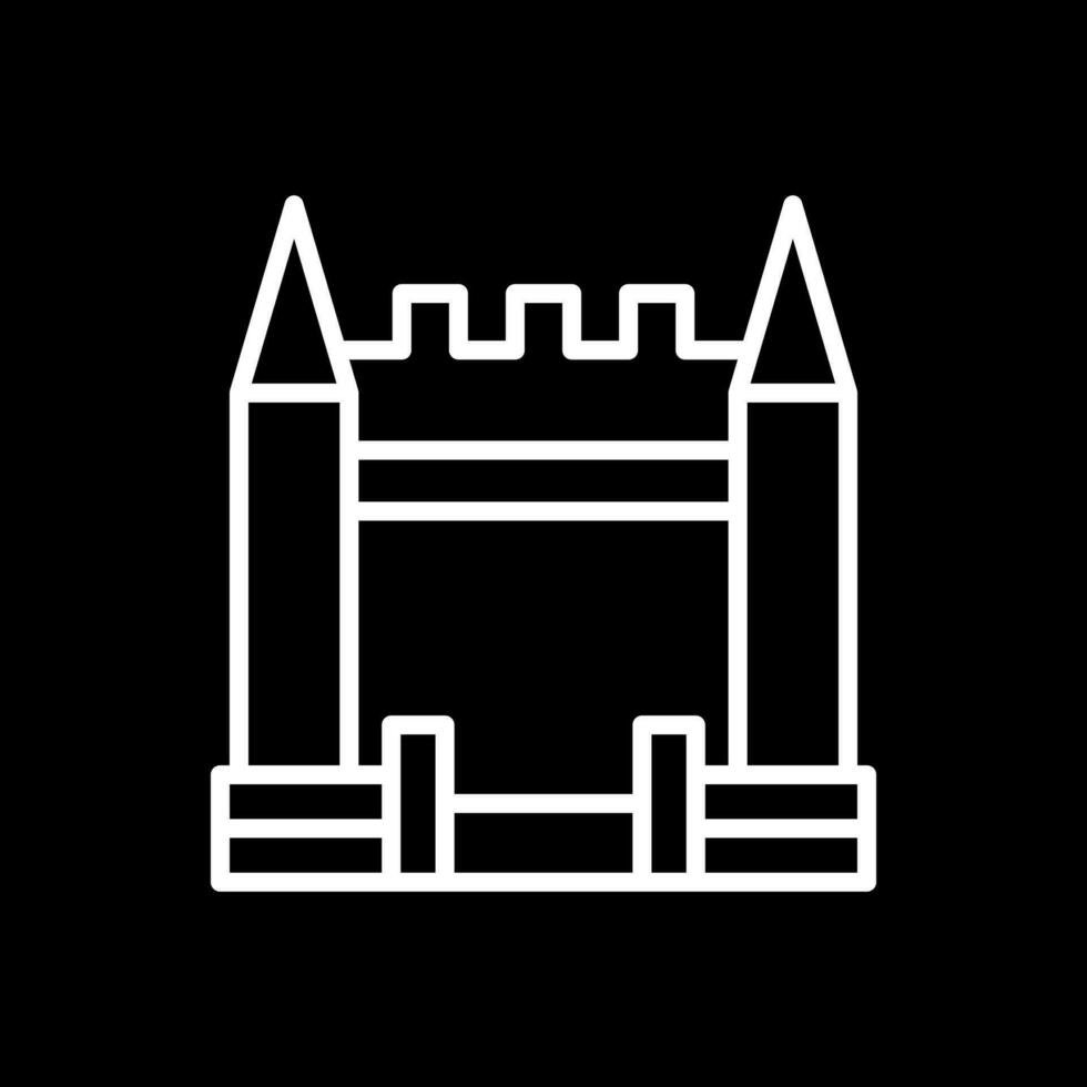 Inflatable Castle Vector Icon Design