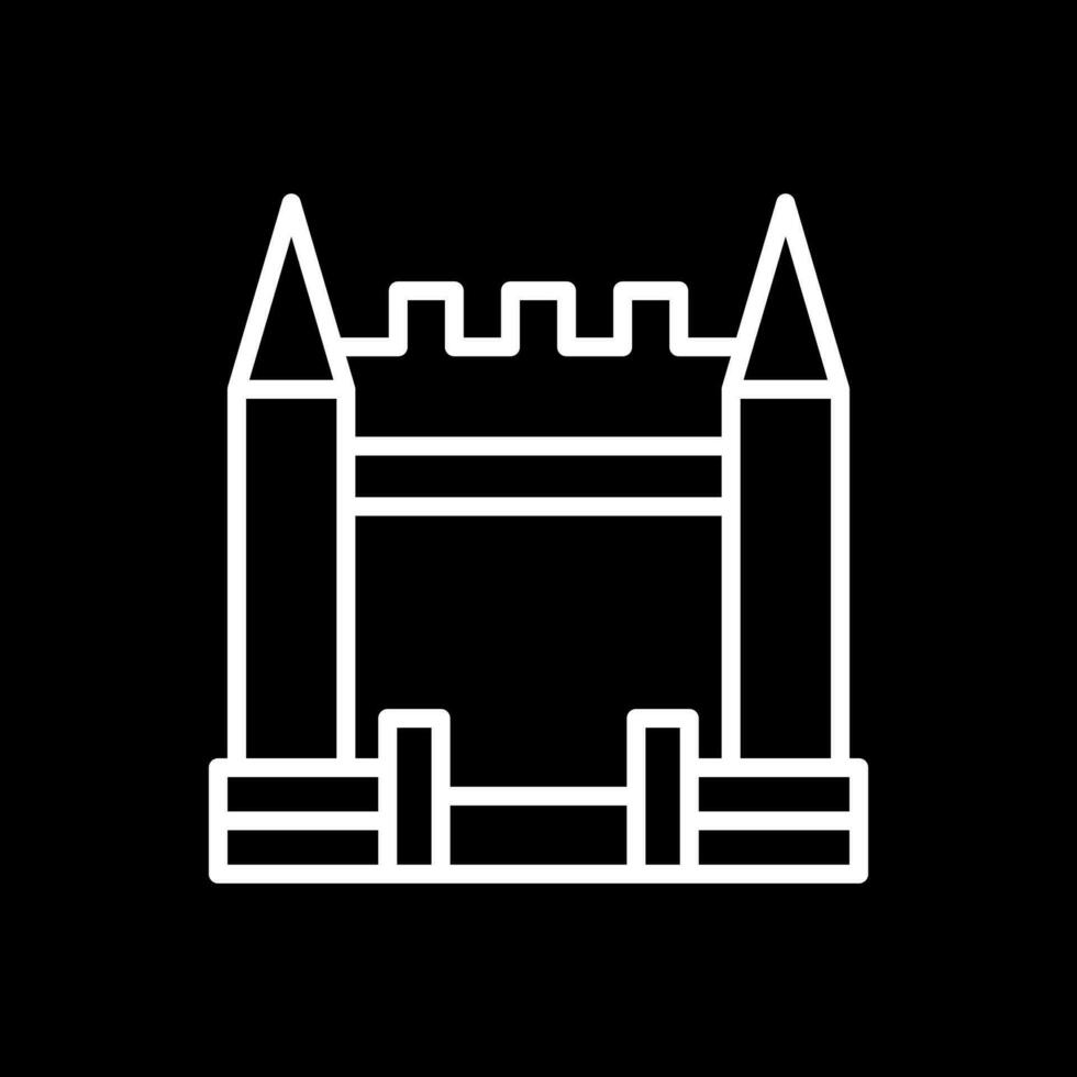 Inflatable Castle Vector Icon Design