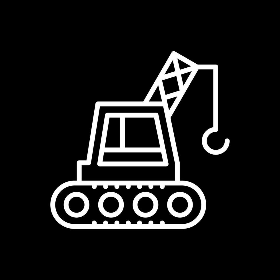 Crane Machine Vector Icon Design