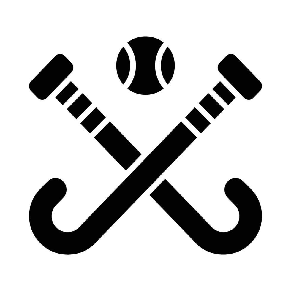 Hockey Vector Glyph Icon For Personal And Commercial Use.