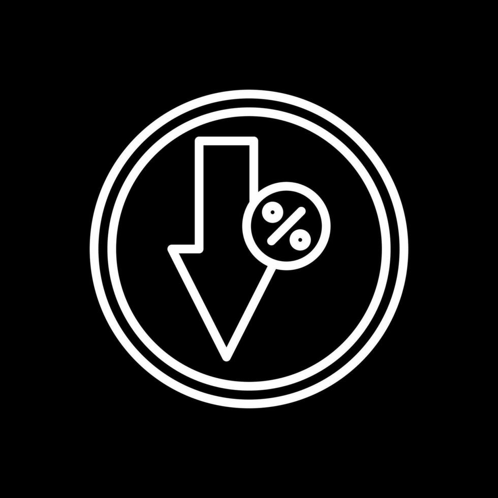 Down Vector Icon Design