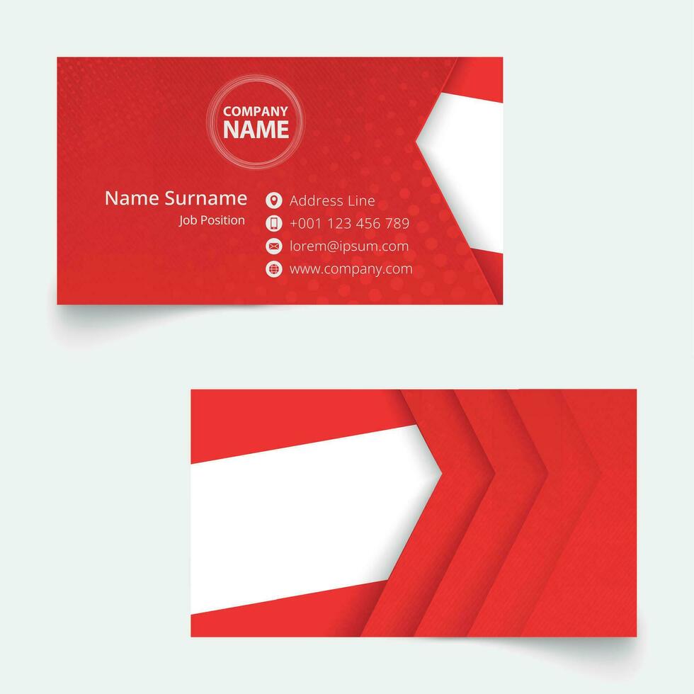 Austria Flag Business Card, standard size 90x50 mm business card template. vector