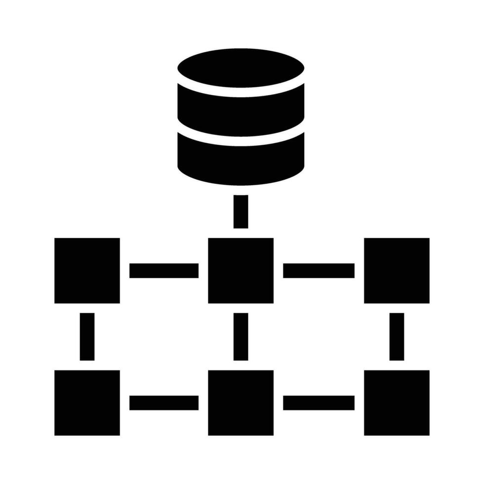 Structured Data Vector Glyph Icon For Personal And Commercial Use.