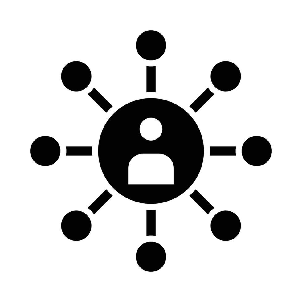 Networking Vector Glyph Icon For Personal And Commercial Use.