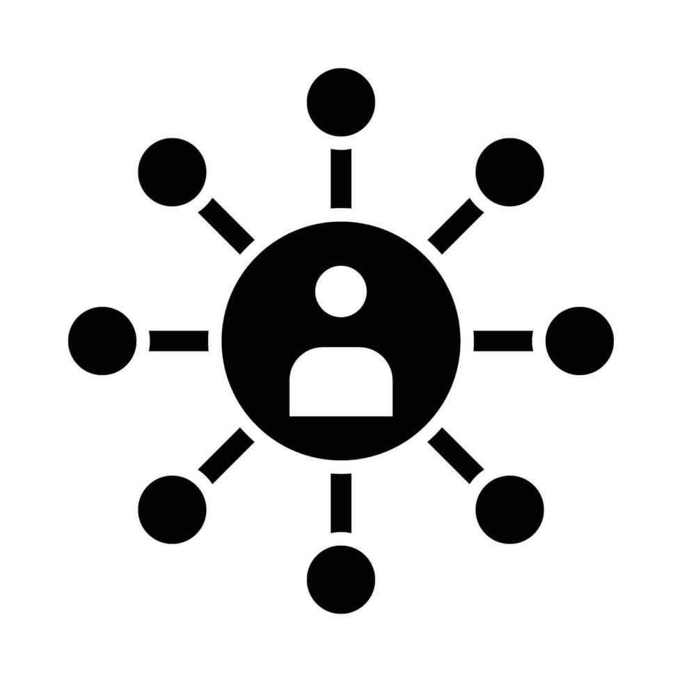 Networking Vector Glyph Icon For Personal And Commercial Use.