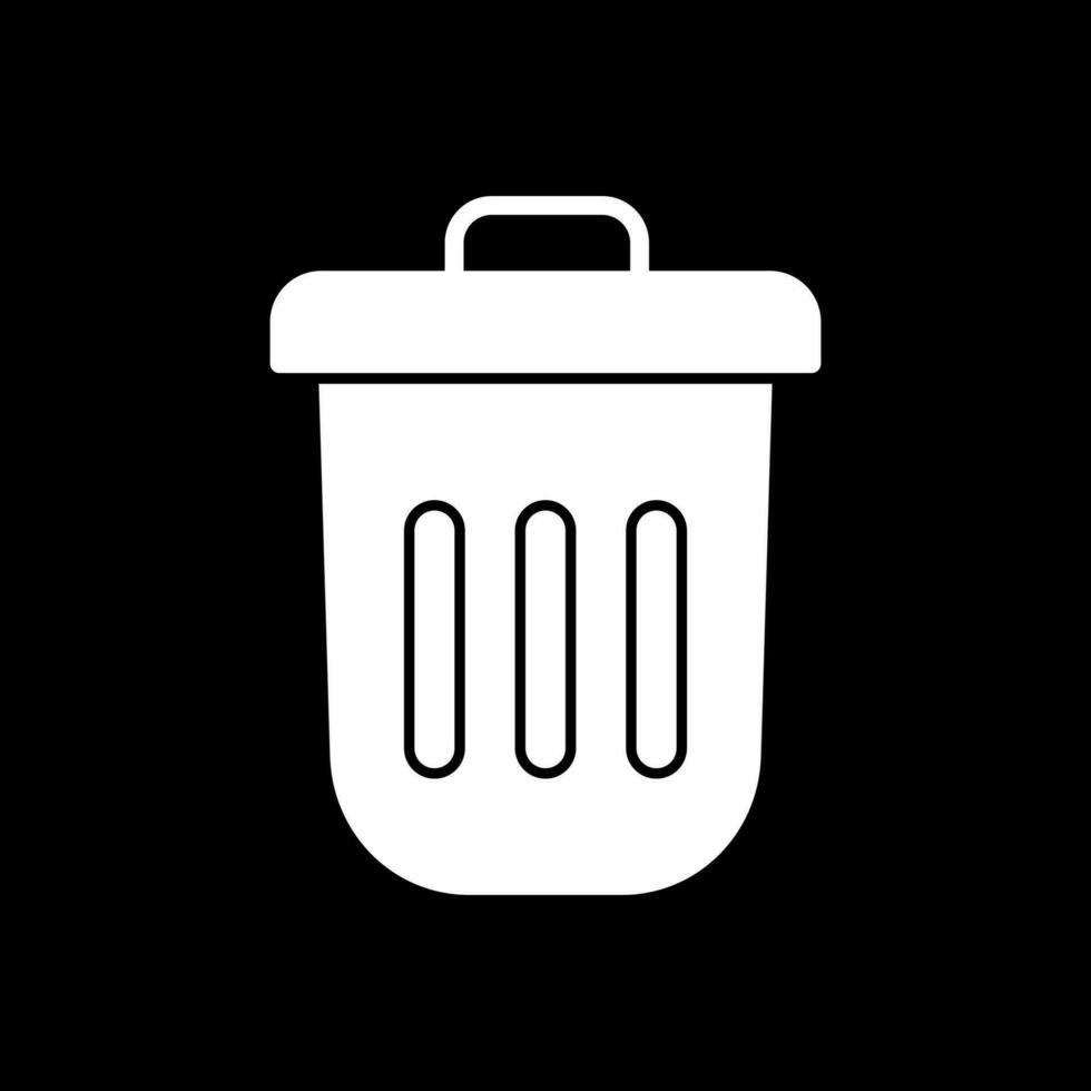 Dustbin Vector Icon Design