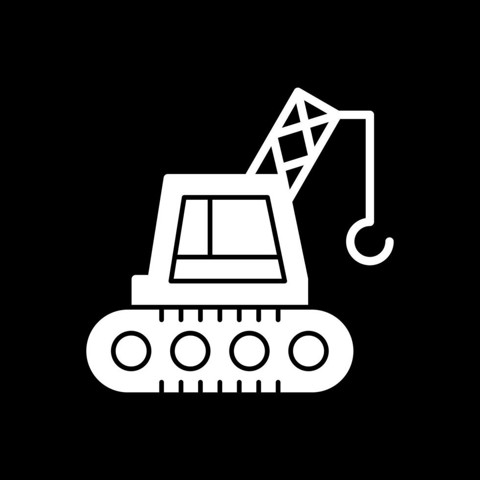 Crane Machine Vector Icon Design