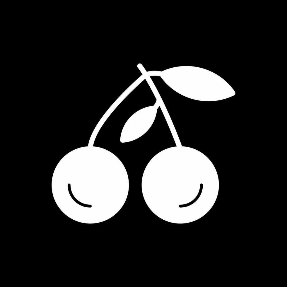 diseño de icono de vector de cereza