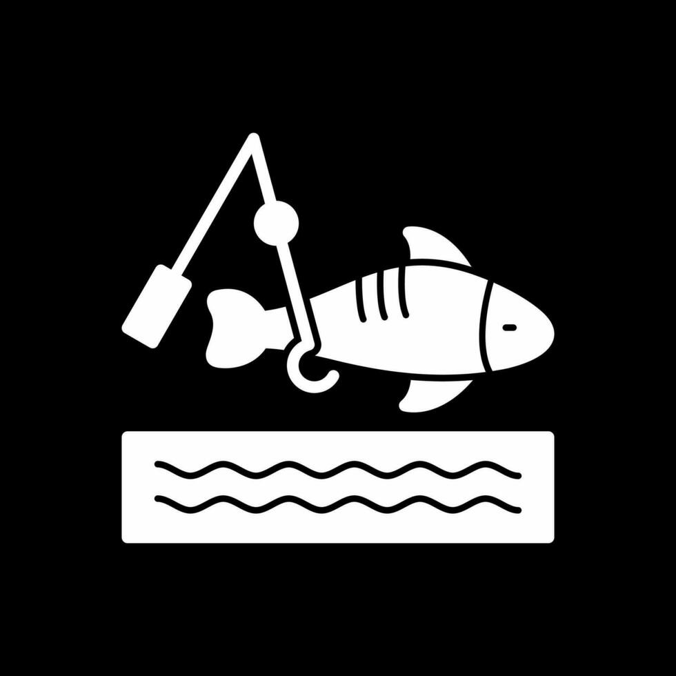 diseño de icono de vector de pesca