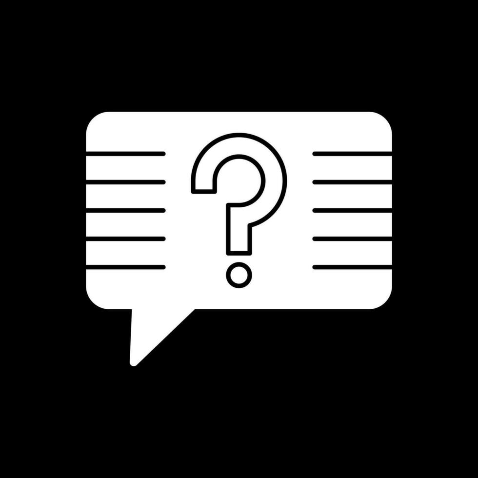 Question Vector Icon Design