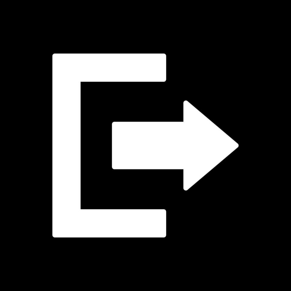 Exit Vector Icon Design