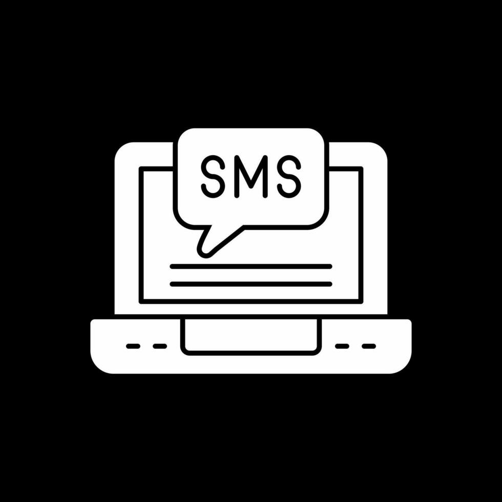 diseño de icono de vector de sms