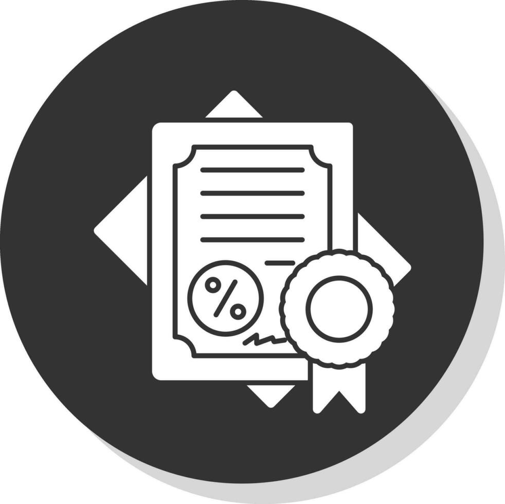 diseño de icono de vector de certificado