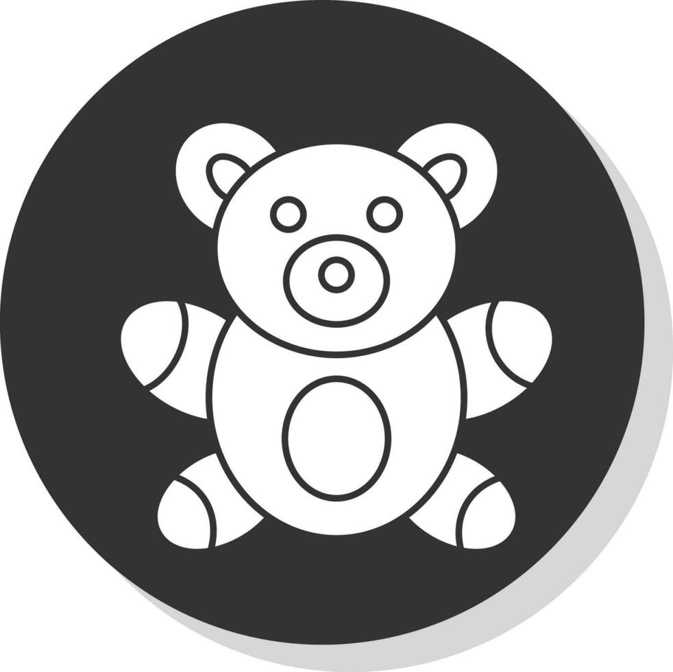 diseño de icono de vector de oso de peluche