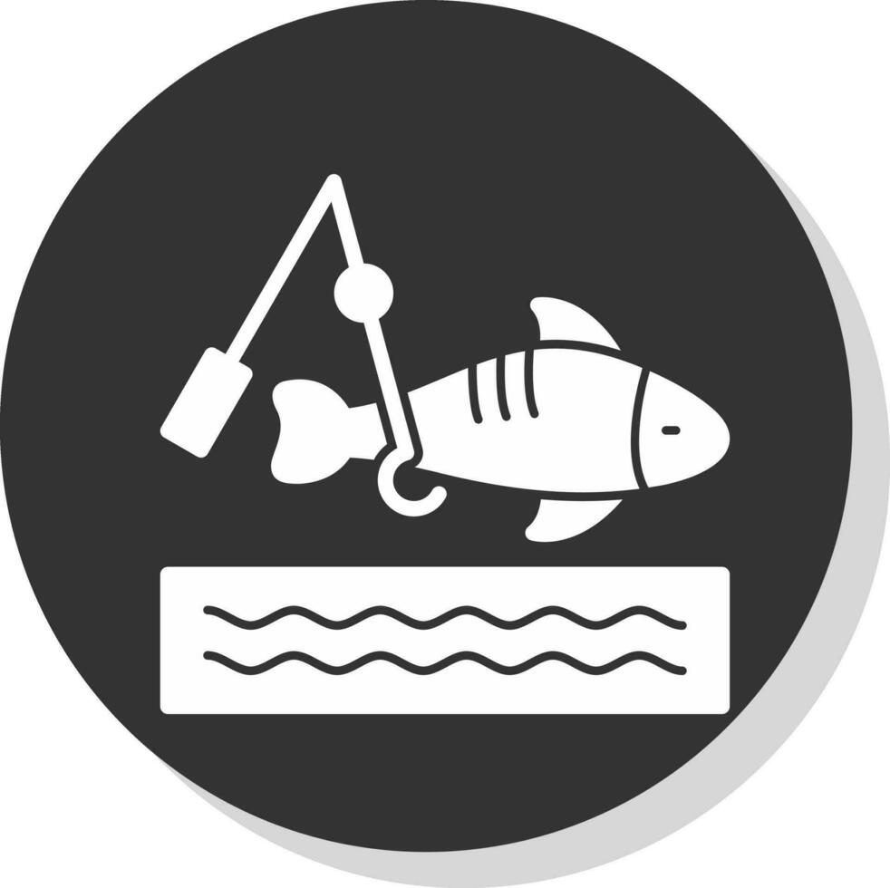 diseño de icono de vector de pesca