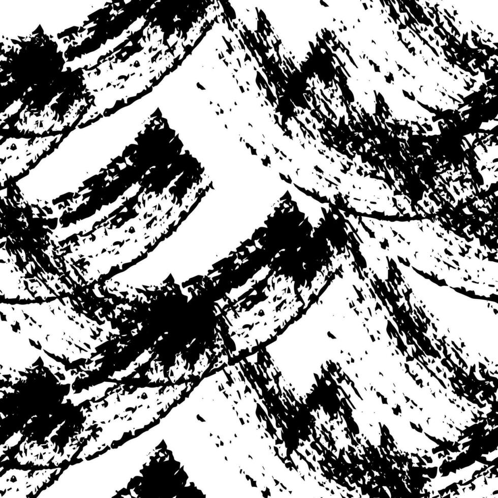 Seamless pattern with black brushstrokes vector
