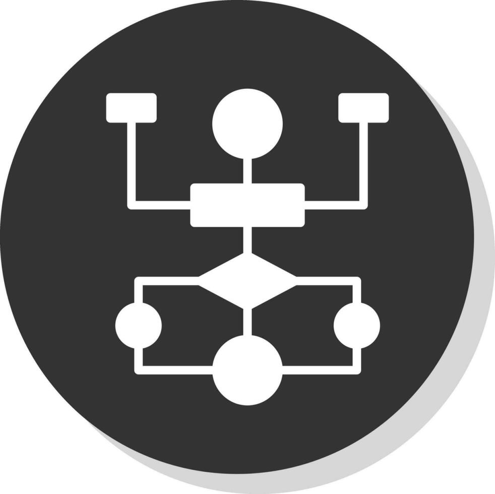 Flow Chart Vector Icon Design