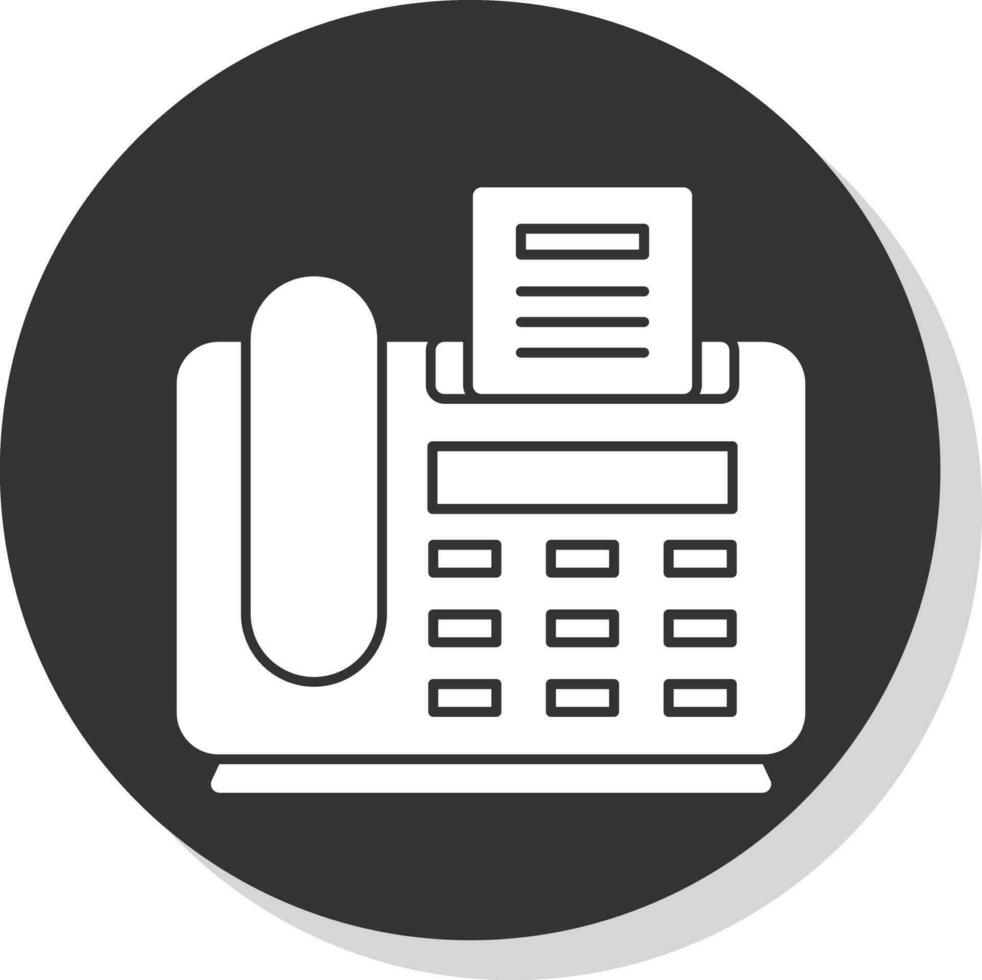 Fax Machine Vector Icon Design