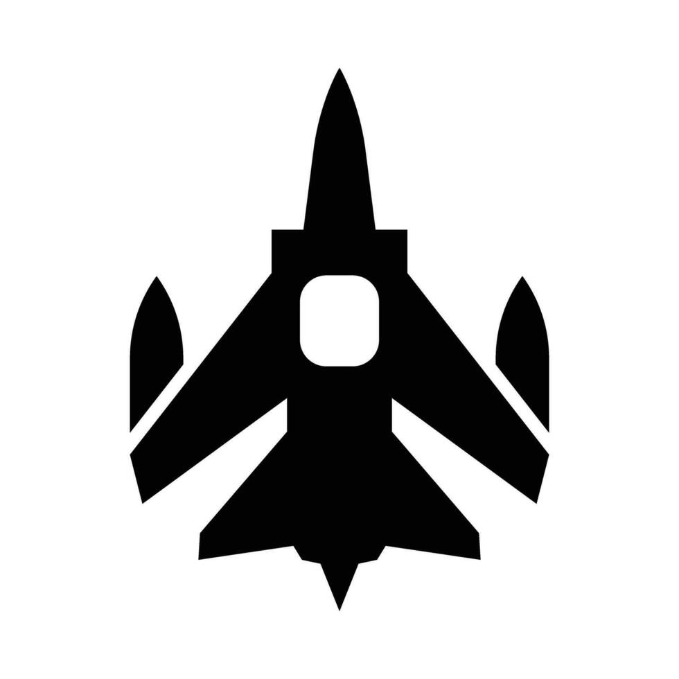 Fighter Vector Glyph Icon For Personal And Commercial Use.