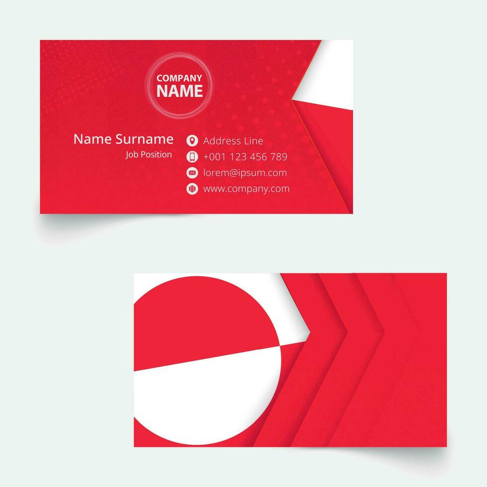 Greenland Flag Business Card, standard size 90x50 mm business card template. vector