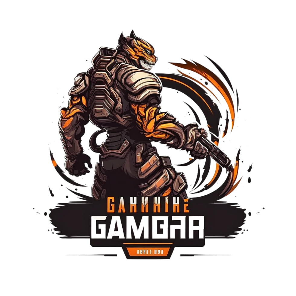 Ninja gaming mascot logo design for free, Ai Generative png