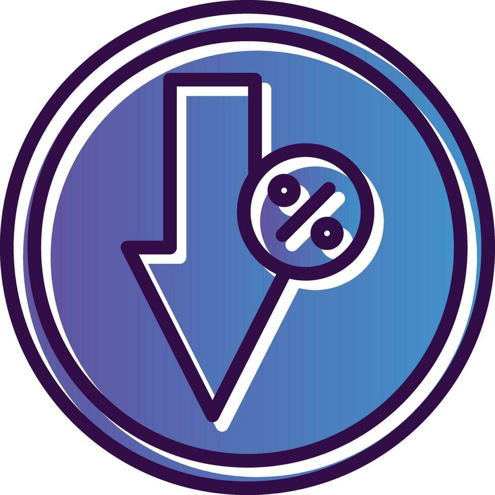 Down Vector Icon Design