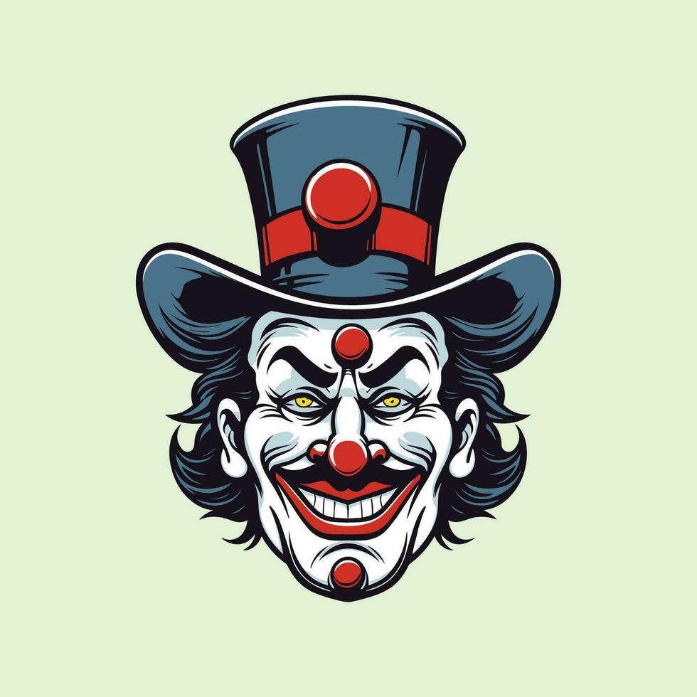 Mascot Clown Artwork Crafted in Vector Illustration