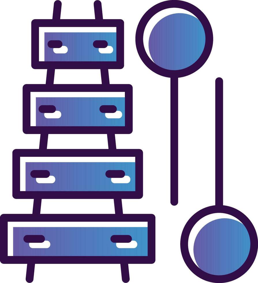 Xylophone Vector Icon Design