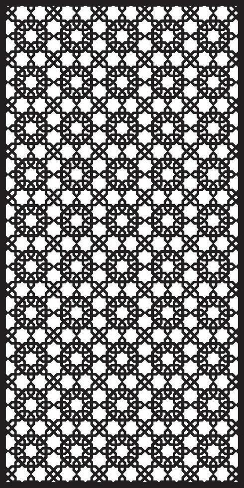 Rectangular lattice pattern background in arabic style. Arabesque. vector